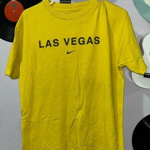 Bright Yellow Vintage Nike Las Vegas Shirt